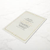 Élégant Faire-part de mariage à code QR RSVP monog (Rotation)