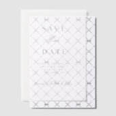 Élégant faire-part de mariage à conserver avec écr (Décalage (Invitation))