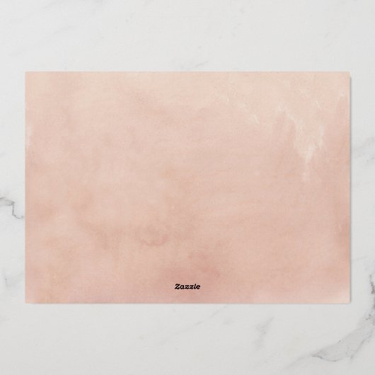 Élégant Faire-part de mariage à huile d'or à pâte  (Verso)