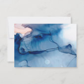 *~*  Élégant  Faire-part de mariage à l'aquarelle  (Dos)