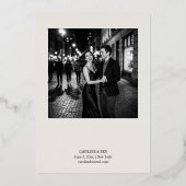 Élégant Faire-Part de Mariage à l'Écriture Calligr (Verso)