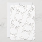 Élégant faire-part de mariage à papillon noir (Dos)