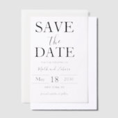 Élégant faire-part de mariage à script pour Sauveg (Compenser)