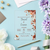 Élégant Faire-part de mariage acrylique (Insitu (Mariage))