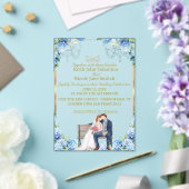 Élégant Faire-part de mariage acrylique avec or et (Insitu (Mariage))