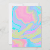 Elégant Faire-part de mariage aquarelle (Dos)