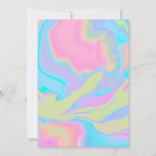 Elégant Faire-part de mariage aquarelle (Dos)