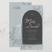 Élégant Faire-part de mariage Arc (Devant / Derrière)