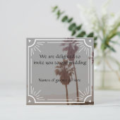 Élégant Faire-part de mariage Art Déco (Debout devant)