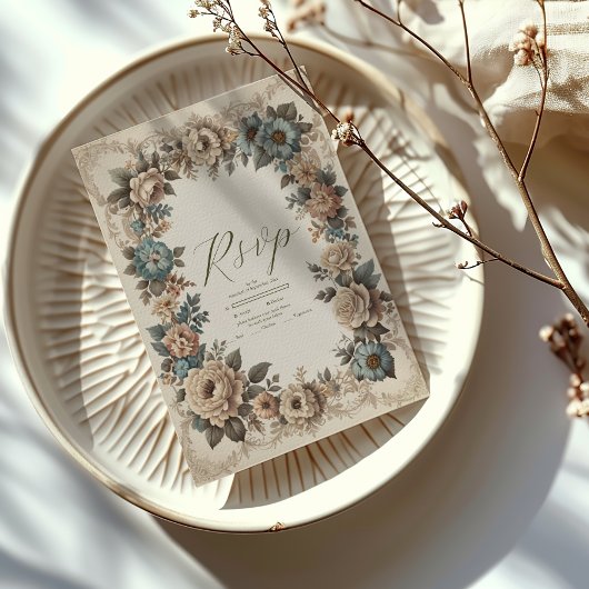 Élégant Faire-part de mariage Art Nouveau