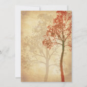 Élégant Faire-part de mariage Automne Automne Arbr (Dos)