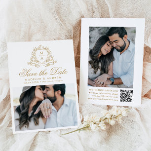 Élégant Faire-Part de Mariage avec Monogramme et B