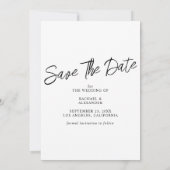 Élégant Faire-part de mariage avec photo (Dos)