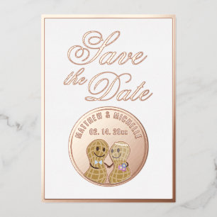 Élégant faire-part de mariage avec photo et écritu