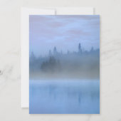 Elégant Faire-part de mariage bleu nature poussiér (Dos)