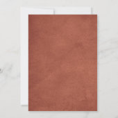 Élégant Faire-part de mariage botanique automnal (Dos)