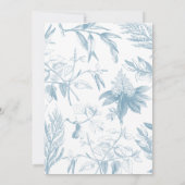 Élégant Faire-part de mariage botanique Vintage (Dos)