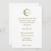 Elégant Faire-part de mariage Brown, Anniversaire (Devant / Derrière)