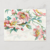 Élégant Faire-part de mariage budgétaire Rose (Dos)