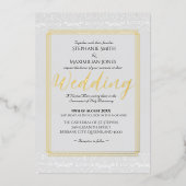 Élégant Faire-part de mariage catholique (Recto)