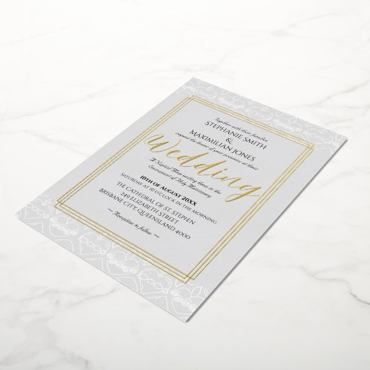 Élégant Faire-part de mariage catholique (Rotation)