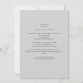 Élégant Faire-part de mariage catholique (Dos)