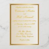 Élégant Faire-part de mariage classique à huile d' (Recto)