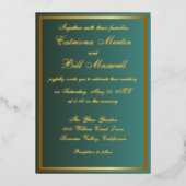 Élégant Faire-part de mariage classique à huile d' (Recto)