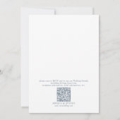 Élégant Faire-part de mariage classique feuille fl (Dos)