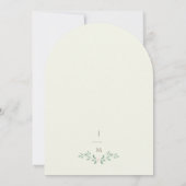 Élégant Faire-part de mariage d'arc floral (Dos)