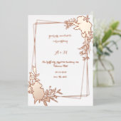 Élégant Faire-part de mariage d'arc floral | (Debout devant)