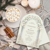 Élégant Faire-part de mariage d'arc floral