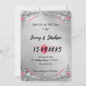 Élégant faire-part de mariage d'arc floral (Devant)