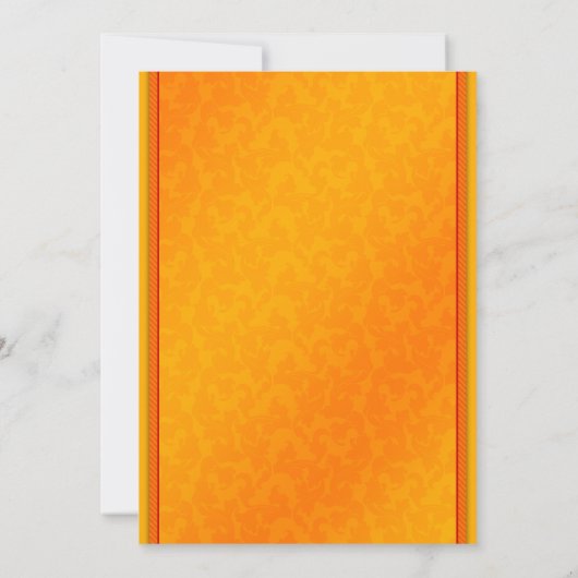 Élégant Faire-part de mariage de feuilles d'automn (Dos)