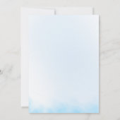 Élégant Faire-part de mariage de flocon de neige e (Dos)