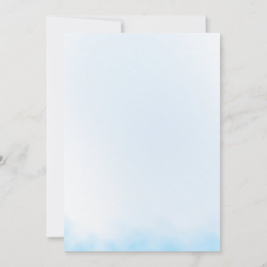 Élégant Faire-part de mariage de flocon de neige e (Dos)