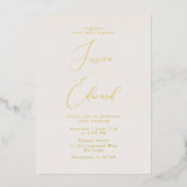 Élégant Faire-part de mariage de graisse et d'huil (Recto)