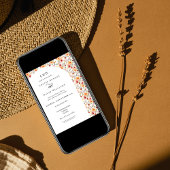 Élégant Faire-part de mariage de la frontière flor