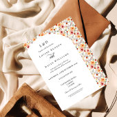 Élégant Faire-part de mariage de la frontière flor