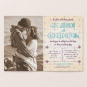 Élégant Faire-part de mariage de la Nouvelle-Orléa (Intérieur)