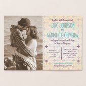 Élégant Faire-part de mariage de la Nouvelle-Orléa (Intérieur)