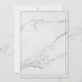 Élégant Faire-part de mariage de marbre et de cour (Dos)