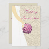 Élégant Faire-part de mariage de mariage (Devant / Derrière)