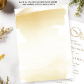 Élégant Faire-part de mariage de Monogramme Jaune