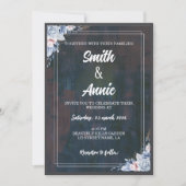 Elégant Faire-part de mariage de peinture Abstrait (Devant)