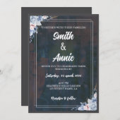 Elégant Faire-part de mariage de peinture Abstrait (Devant / Derrière)