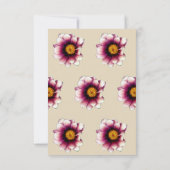 Élégant, Faire-part de mariage de photos florales (Dos)