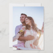 Élégant Faire-part de mariage de photos florales r (Dos)