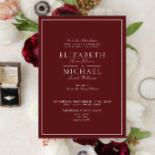 Élégant Faire-part de mariage de script classique 