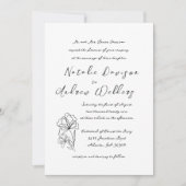 Élégant Faire-part de mariage de script moderne (Devant)